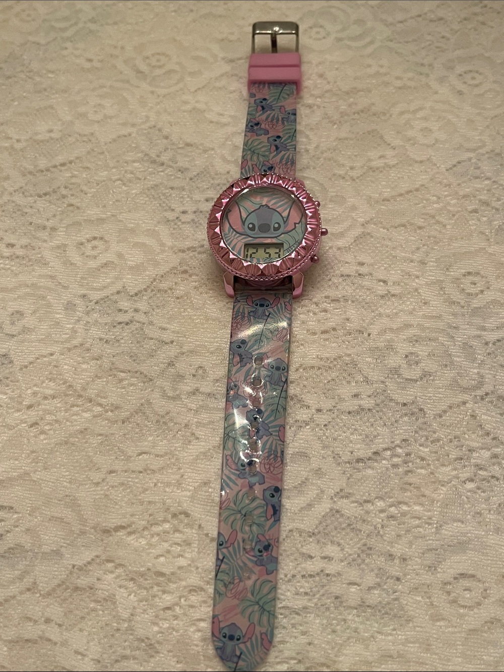 Disney Pink and Pastel Multi Stitch Kids Watch